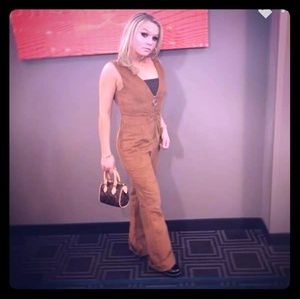 Brown corduroy jumpsuit